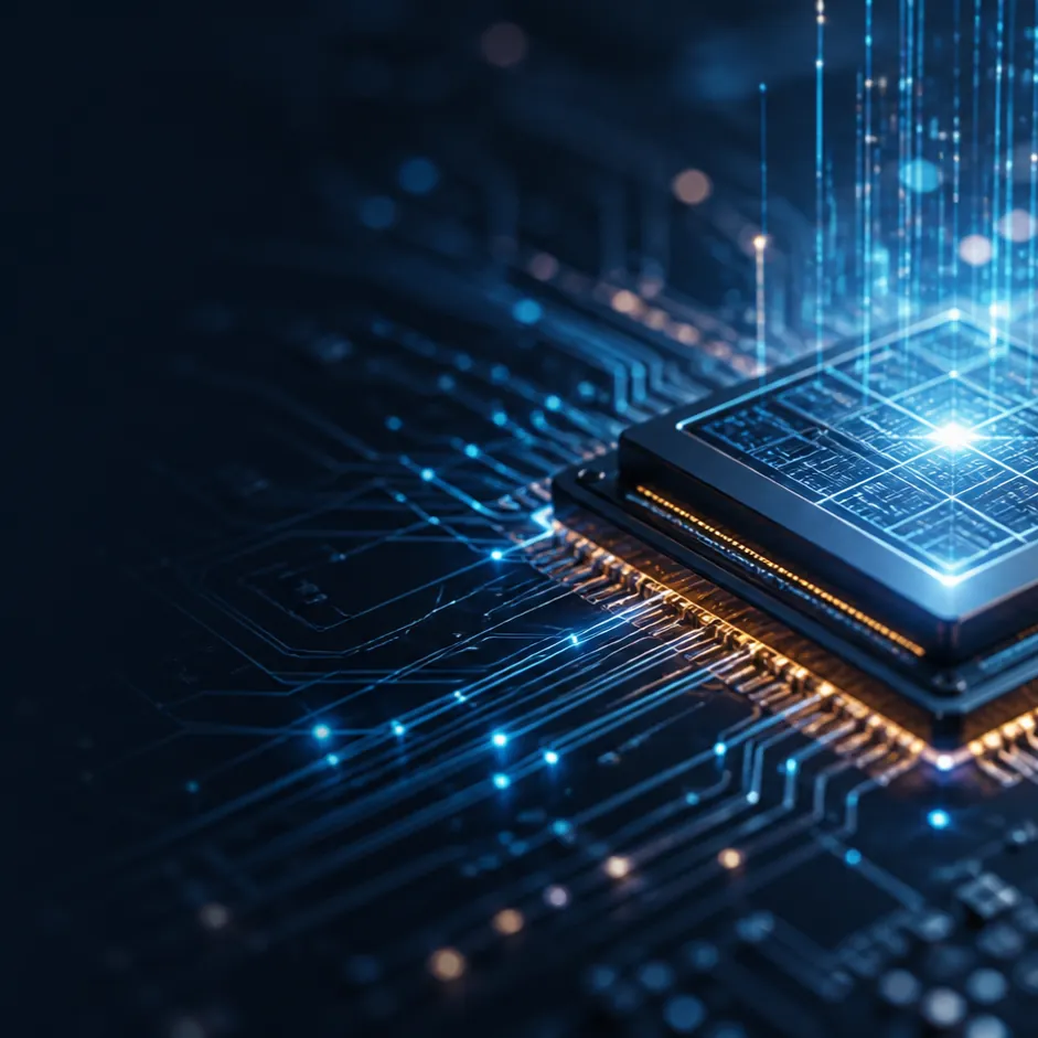 AIと半導体技術によるデータ活用のイメージ
